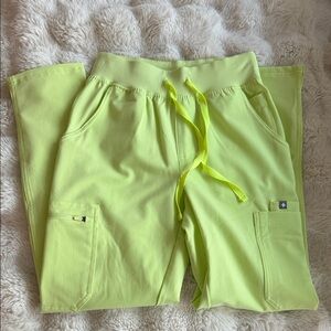 Figs Women's Lime Green Scrub Pants